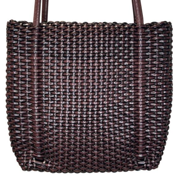 Nine West | Small Brown Woven Shoulder Bag - Picture 2 of 5